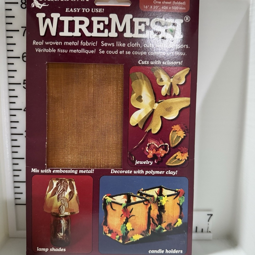 100% Copper CRAFT Wire 80 Mesh Woven 16x20" Sheet NIP Jewelry Decor Paragon